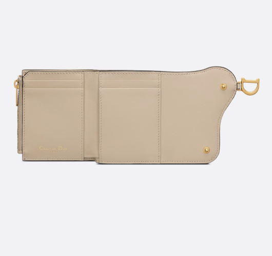 名牌銀包2024推薦3.Dior Saddle Lotus 銀包