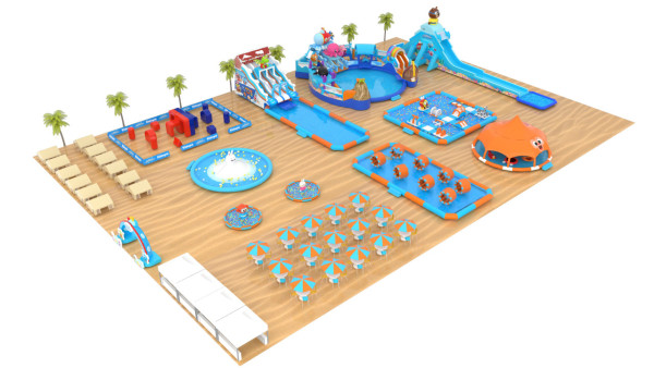 暑假好去處｜愉景灣全港最大型沙灘充氣樂園 佔地4 萬8千呎！10米高充氣滑梯/水上障礙賽