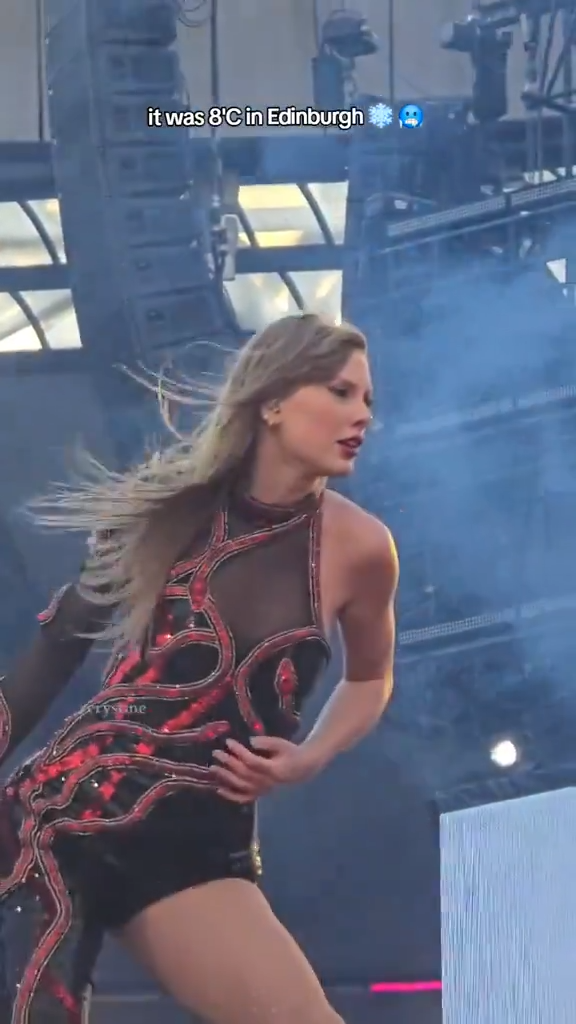 Taylor Swift演唱會敬業吃鼻涕畫面瘋傳！零下10度表演服裝單薄 