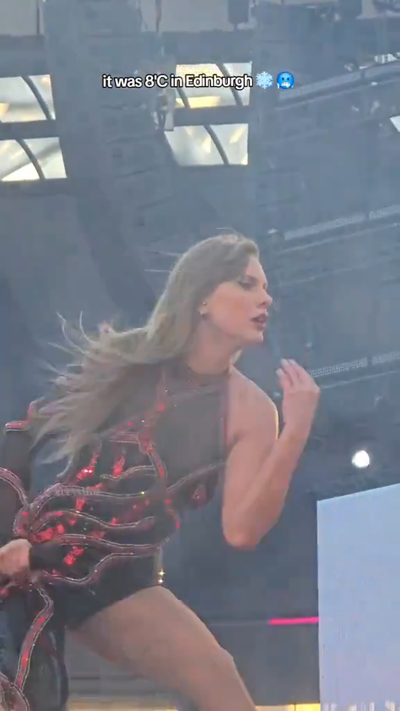 Taylor Swift演唱會敬業吃鼻涕畫面瘋傳！零下10度表演服裝單薄 