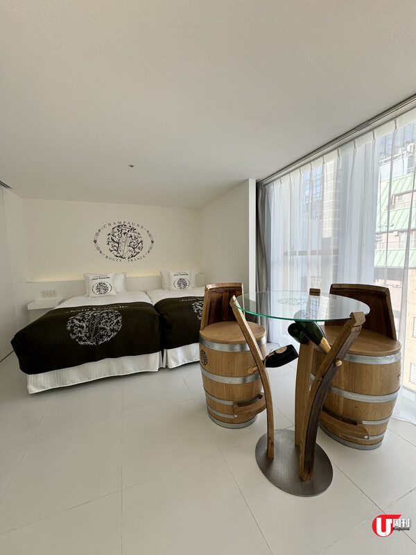 實試日本酒店｜全球首間香檳主題酒店 落戶大阪心齋橋 聯乘11個法國酒莊 一層一室 壽司 x 香檳盛宴 