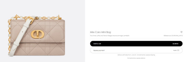 DIOR手袋退稅價平逾$1萬！Mini Lady Dior退稅18%唔使3.5萬買到！6款手袋價格比較！