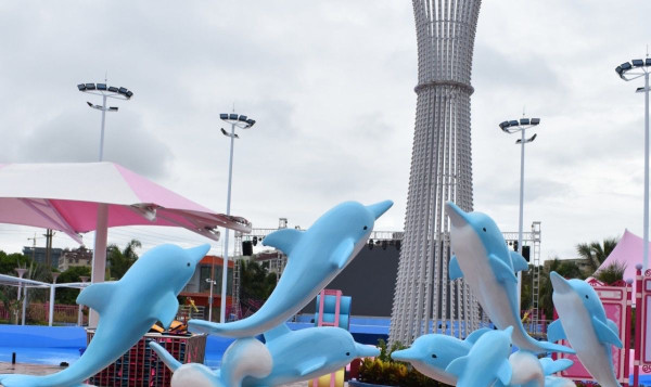 深圳夢幻粉紅水上樂園「星高度夢想水世界」 3萬平方米!打卡彩虹滑梯/人造衝浪/漂流玻璃橋