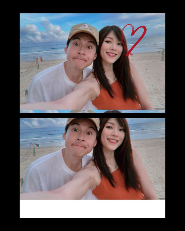 Shiga晒性感大肚三點式泳衣照/圖片來源:IG@shi_ga