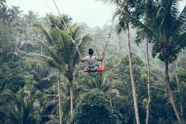峇里島自由行景點｜高空大鞦韆 Bali Swing（圖片來源：Unsplash）