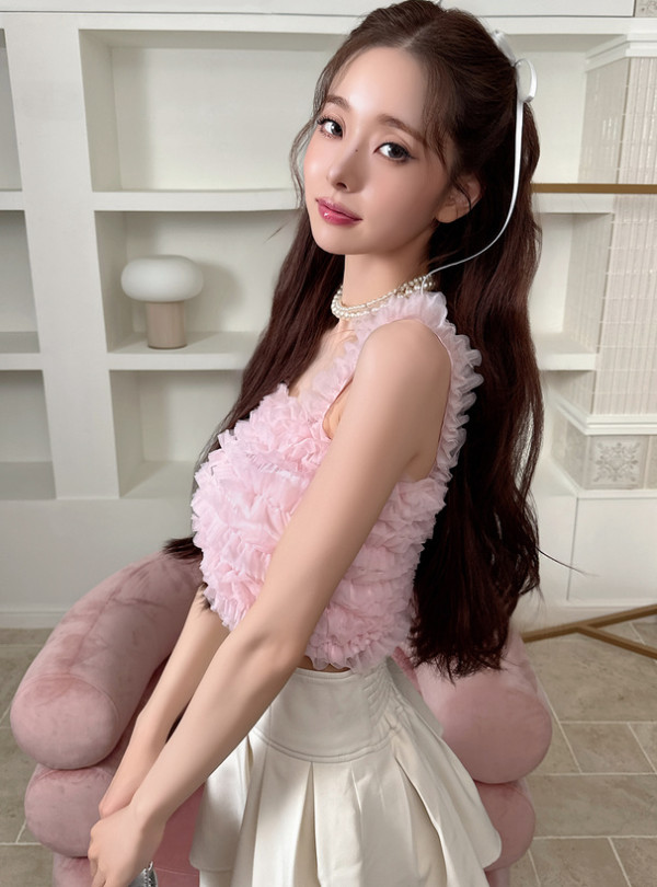 GRL薄紗褶邊短版緊身胸衣[gn244]1,499日圓（含稅）