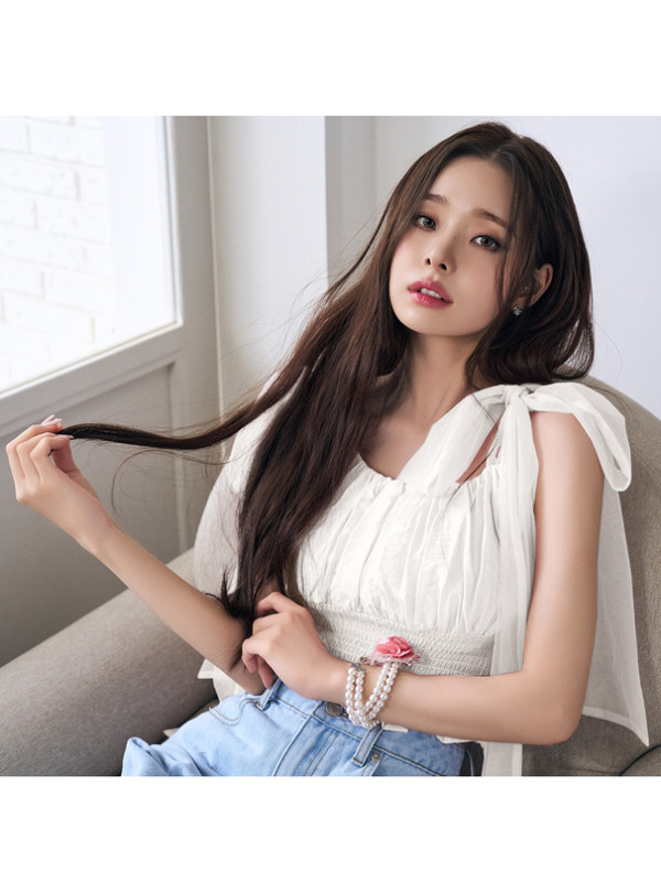 GRL 薄紗緞帶抽褶吊帶背心[an1562]2,399日圓（含稅）