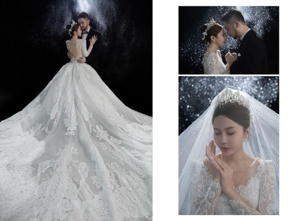 中年好聲音2丨尹新杰先結婚後「補飛」影婚紗相 老婆李寶雯披韓式婚紗勁省鏡