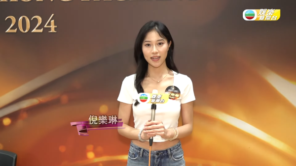 應屆港姐冠軍倪樂琳現身廣州獲讚親民 俯身為粉絲簽名 意外曬深長事業線！ 