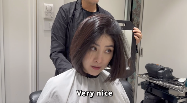 Kelly剪短髮過程/圖片來源：IG@kellychenwailam