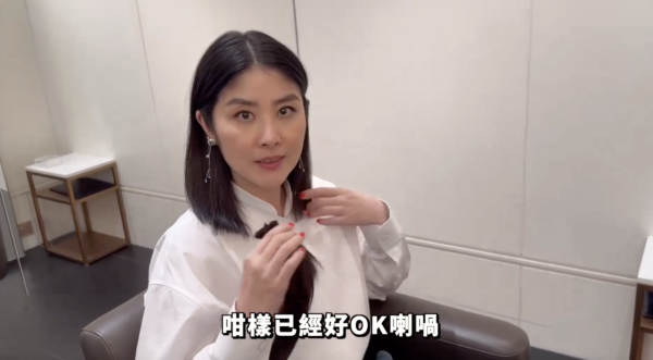 Kelly剪短髮過程/圖片來源：IG@kellychenwailam