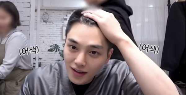 宋江剃頭過程/圖片來源：나무엑터스 NAMOOACTORS OfficialYouTube截圖