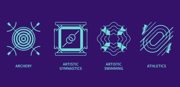 2024年巴黎奧運會體育圖標（圖片來源︰press.paris2024.org）