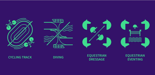 2024年巴黎奧運會體育圖標（圖片來源︰press.paris2024.org）
