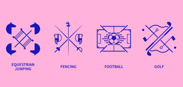 2024年巴黎奧運會體育圖標（圖片來源︰press.paris2024.org）