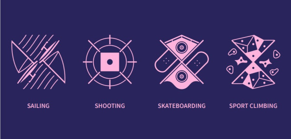 2024年巴黎奧運會體育圖標（圖片來源︰press.paris2024.org）