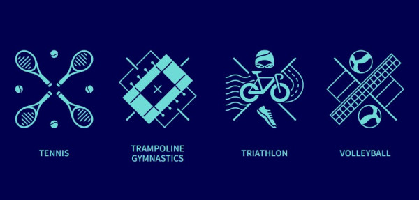 2024年巴黎奧運會體育圖標（圖片來源︰press.paris2024.org）
