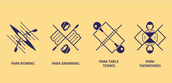 2024年巴黎殘奧會體育圖標（圖片來源︰press.paris2024.org）