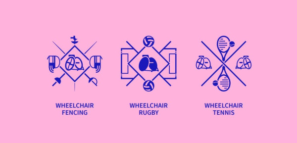 2024年巴黎殘奧會體育圖標（圖片來源︰press.paris2024.org）