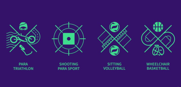 2024年巴黎殘奧會體育圖標（圖片來源︰press.paris2024.org）