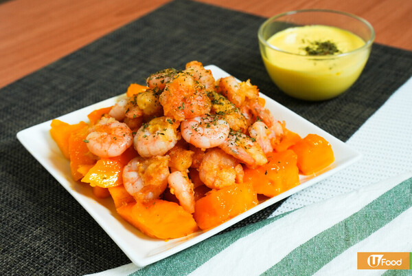 香芒沙律脆蝦球｜簡易3步完成的夏日料理！酸甜開胃／啖啖果肉