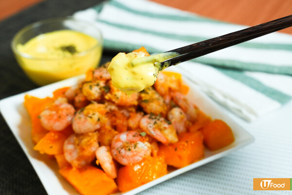 香芒沙律脆蝦球｜簡易3步完成的夏日料理！酸甜開胃／啖啖果肉