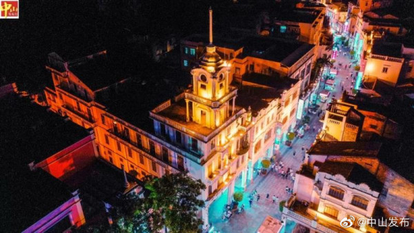 孫文西路步行街(圖片來源:微博@中山發布) 孫文西路步行街(圖片來源:微博@中山發布)