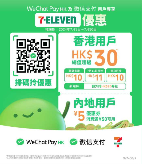 【僅限一天】7-Eleven 年度大折日強勢回歸！ 購物滿 $100 全單 77 折！