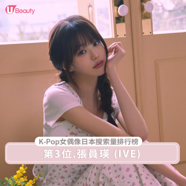 「K-pop女偶像日本搜索量排行榜」第3位. 張員瑛 (IVE)