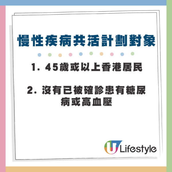 「慢性疾病共同治理先導計劃」對象