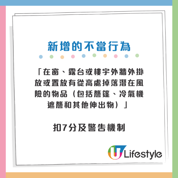 公屋扣分制年底前再加強罰則！新增3項不當行為！餵飼野鴿扣7分／滲水往下層扣15分