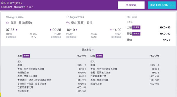 HK Express推出機票半價限時優惠！飛泰、越、菲每程最平起 