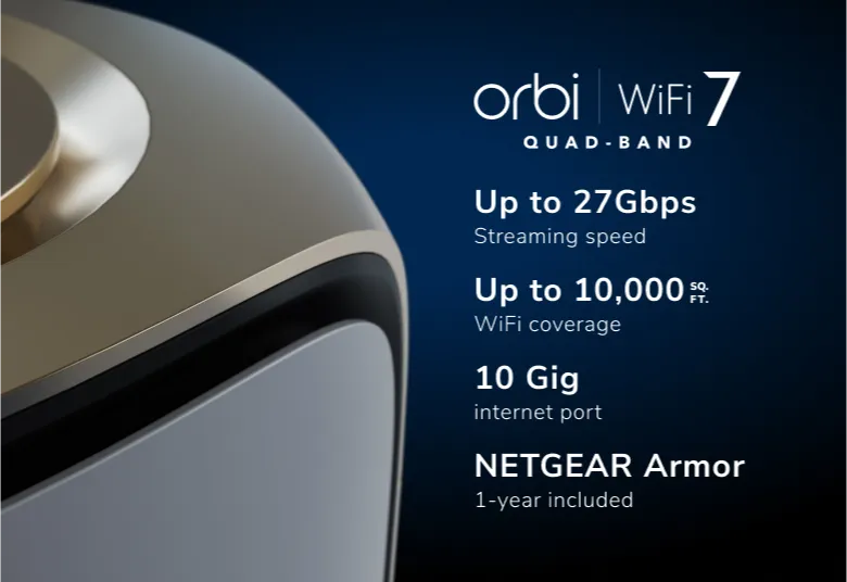 NETGEAR Orbi 970 實測！四頻 Wi-Fi 7 Mesh 登場！