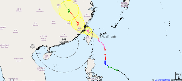 超強颱風「格美」逼近料闖入本港800公里 天文台或掛波