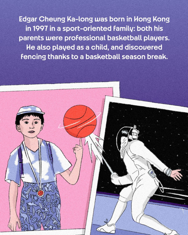 張家朗於1997年於香港出生，來自一個熱愛運動的家庭：他的父母是職業籃球運動員。他童年時也曾經打籃球，並在一個籃球賽季休息期間接觸到劍擊。