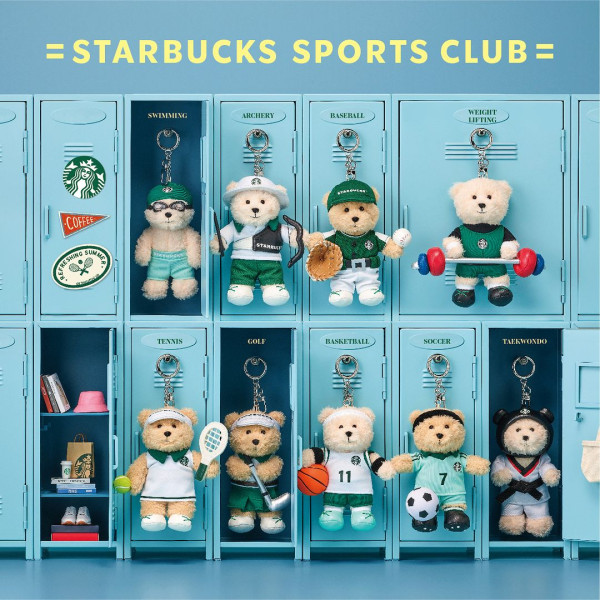 Starbucks熊仔都參與巴黎奧運 換上不同運動服飾引網民熱議 