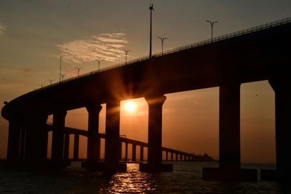 港珠澳大橋全長55公里。（圖片來源：港珠澳大橋香港段網站）