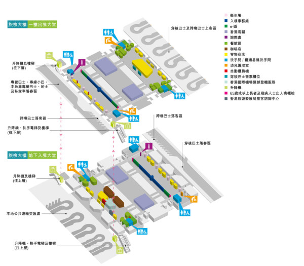 港珠澳大橋香港口岸旅檢大樓（圖片來源：港珠澳大橋香港段網站）