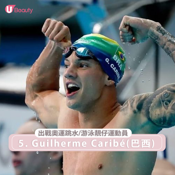 這名巴西游泳小鮮肉Guilherme Caribé,今年才21歲,是鮮肉中的鮮肉!稚嫩可愛的外表,笑起來不僅超靦腆,在泳池裡的表現也極為出色。因為游泳訓練的關係,臀肌、大腿肌、小腿肌、手臂肌肉還有肩膀與胸肌,瞬間爆發力所展現出來的線條真的超迷人,如果說Tom Daley是英國小可愛,那這位小將就是巴西小可愛了!