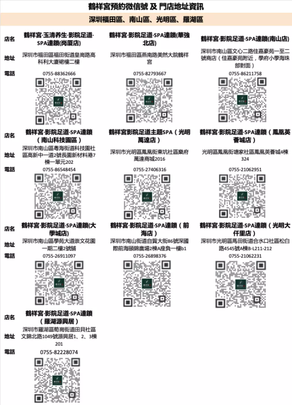 鶴祥宮按摩足療SPA養生會館 0起高性價比按摩體驗!分店遍佈深圳/東莞/中山/珠海