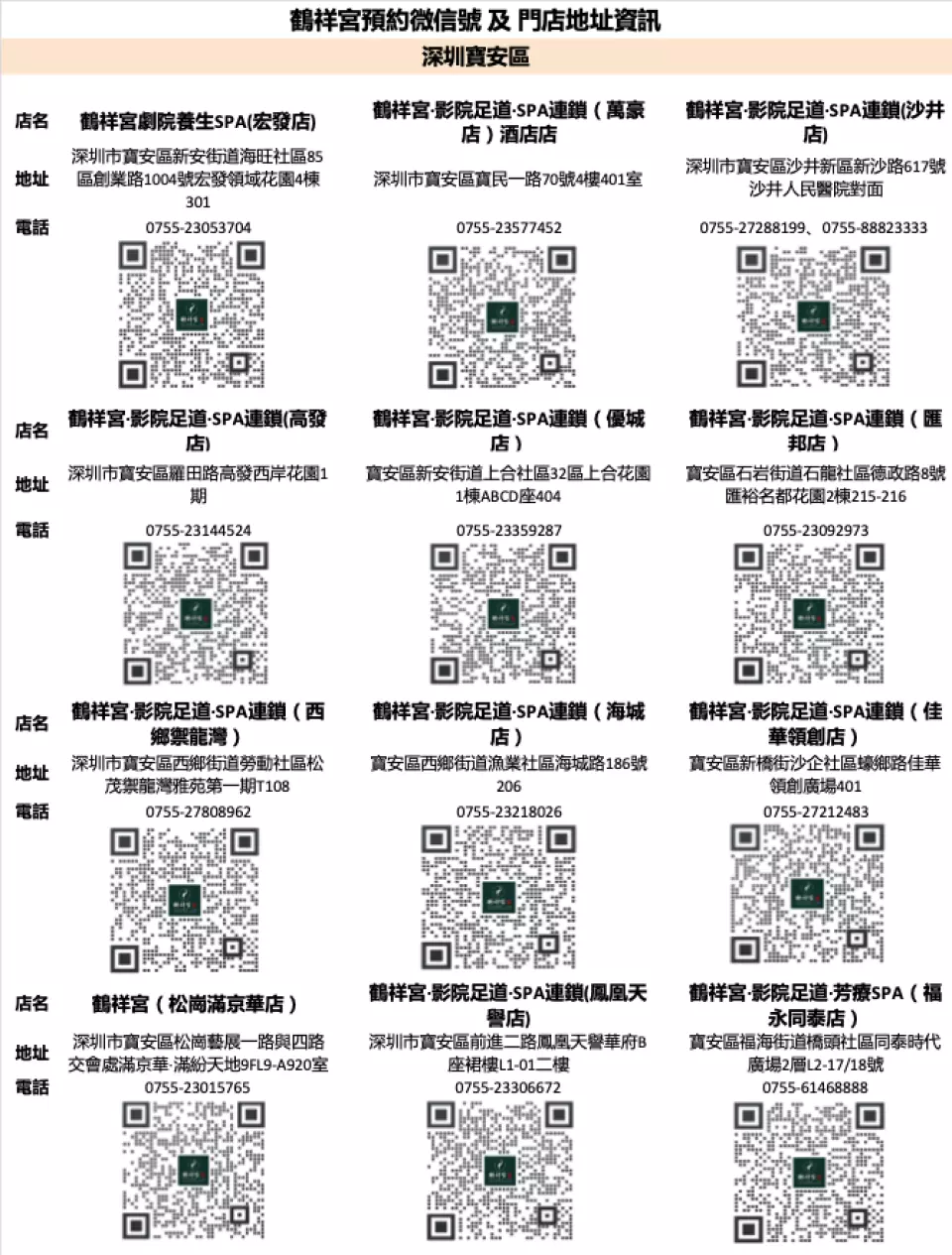 鶴祥宮按摩足療SPA養生會館 0起高性價比按摩體驗!分店遍佈深圳/東莞/中山/珠海