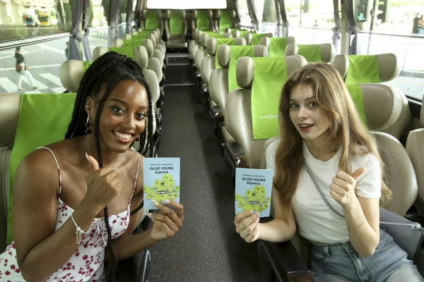 首爾仁川機場到明洞免費巴士服務！OLIVE YOUNG限時推出 附贈化妝品+優惠券！ 