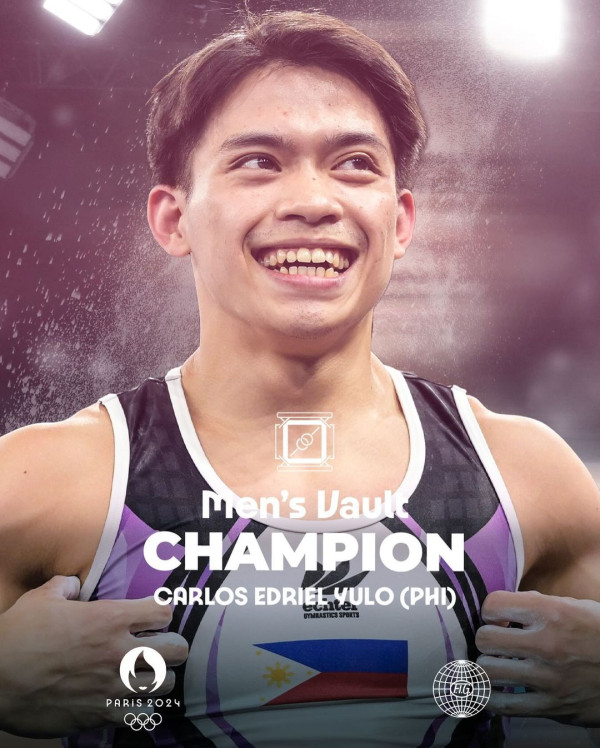 2024巴黎奧運｜24歲菲律賓體操選手連奪兩金 獲加碼送三房單位+終生任食炸雞 