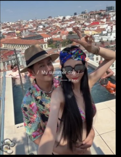 前TVB小生夫婦豪遊杜拜周身名牌放閃!嫩妻5年抱4比堅尼上陣曬超狂身材