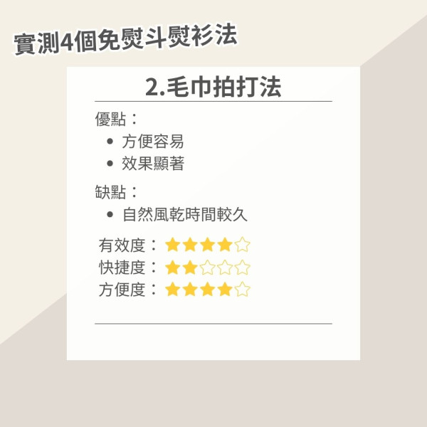沒熨斗怎樣撫平衣服？達人實測4款懶人熨衫法評比 呢個方法超方便但效果竟最差！