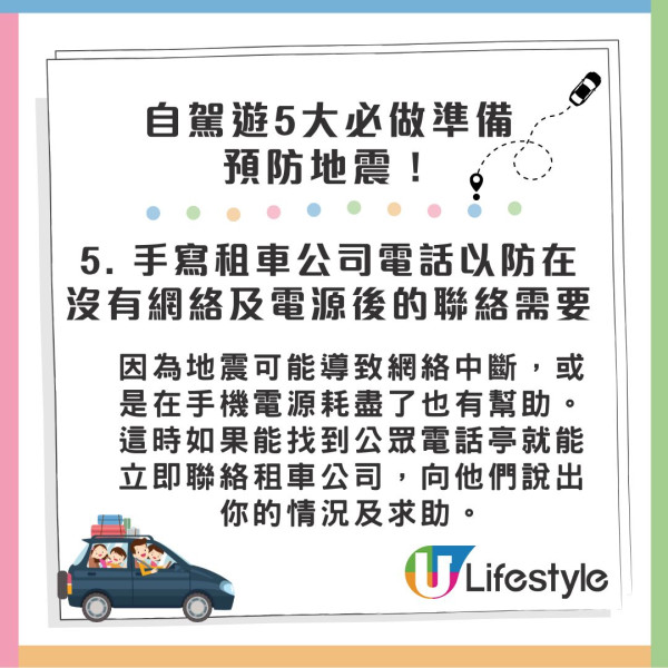 日本自駕遊需知｜5大必做準備預防地震！