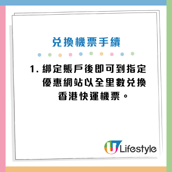 兌換機票步驟