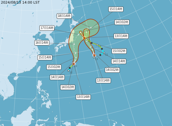 遊日注意！日本海域已形成三颱風 颱風「安比」料影響日本關東 附颱風路徑圖 