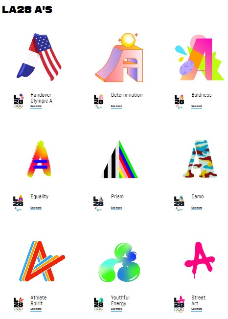 2028洛杉磯奧運會徽,每個設計的背後帶出獨有的故事及理念,包括「平等、決心、勇氣、活力、運動員精神」等。(圖片來源︰https://la28.org) 2028洛杉磯奧運會徽,每個設計的背後帶出獨有的故事及理念,包括「平等、決心、勇氣、活力、運動員精神」等。(圖片來源︰https://la28.org)
