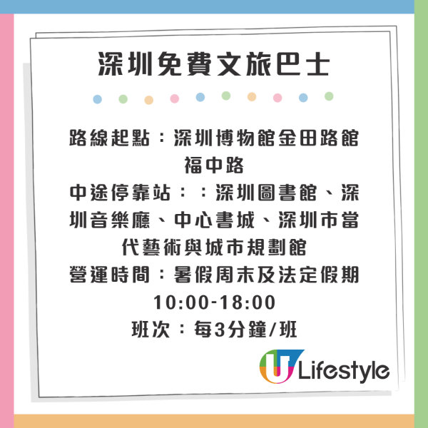 深圳增設免費文旅巴士服務 15分鐘暢遊深圳4大圖書館/博物館 